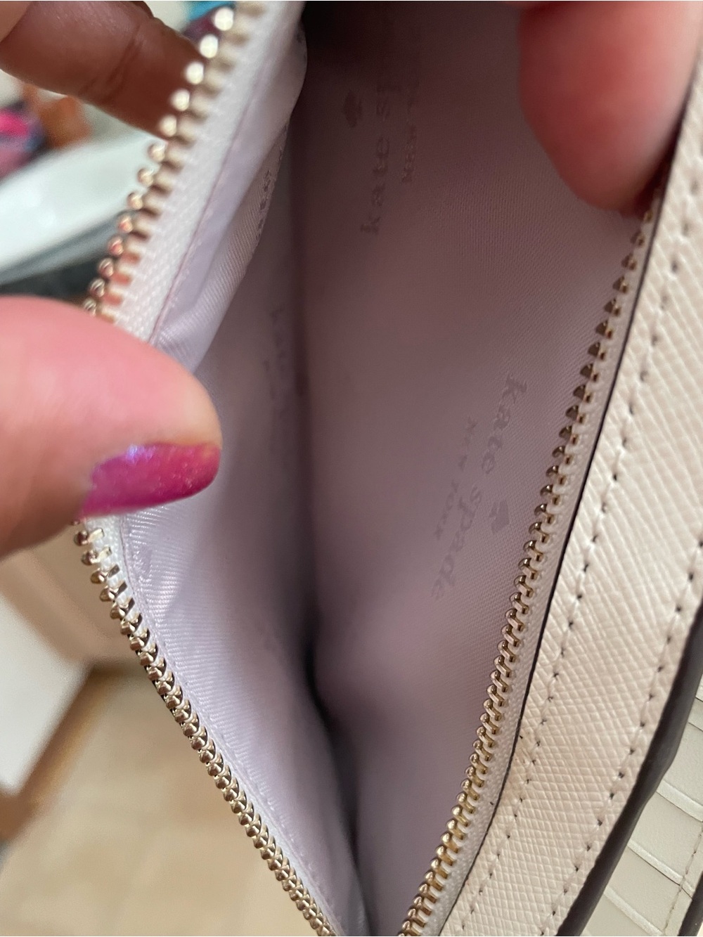 kate spade White Continental Wallet with Multicolor Jewel Studs - Picture 4 of 4